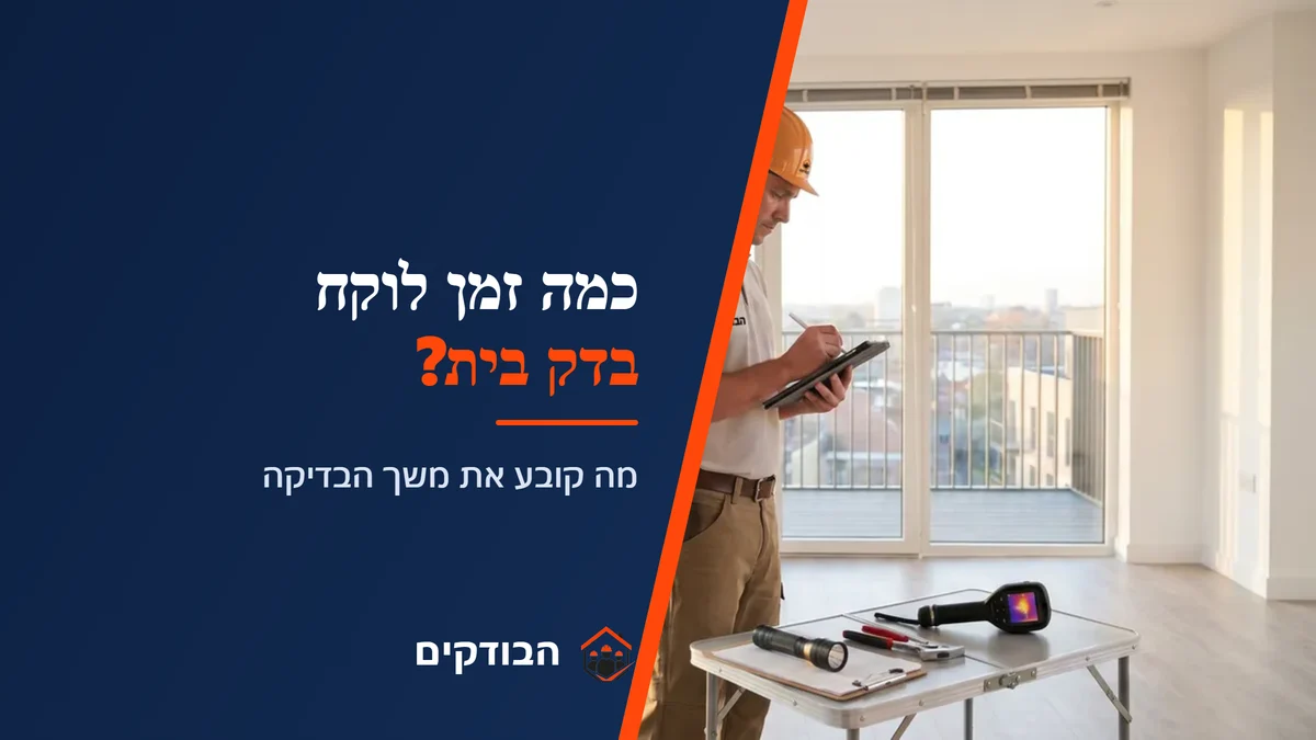כמה זמן לוקח בדק בית? — מבוא לתהליך