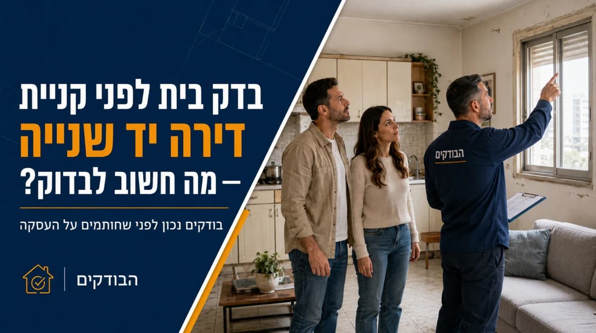 בדק בית לפני קניית דירה יד שנייה